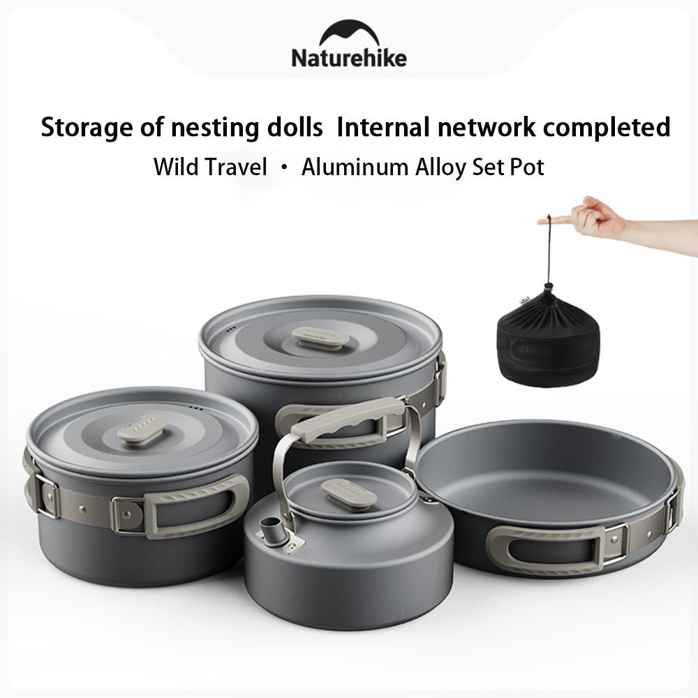 Naturehike Outdoor Pot Set,Cam - đánh giá và giá Camping Outdoor Cooking Set
