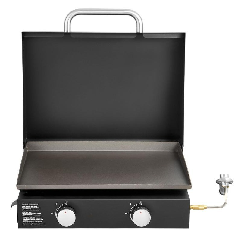 Gas Griddle, 2 Burner Tabletop - đánh giá và giá Camping Cooking Flat Top