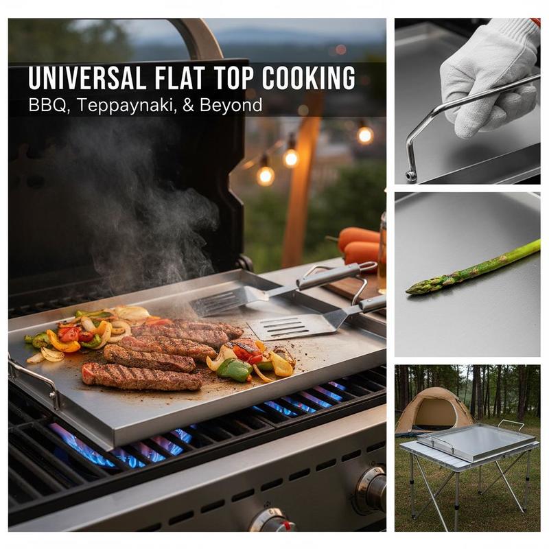 Flat Top Grill Plate 23x16 inc - đánh giá và giá Camping Cooking Flat Top